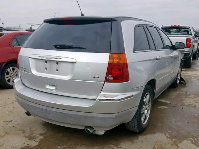 2A8GM68X67R104198 - 2007 CHRYSLER PACIFICA T SILVER photo 4