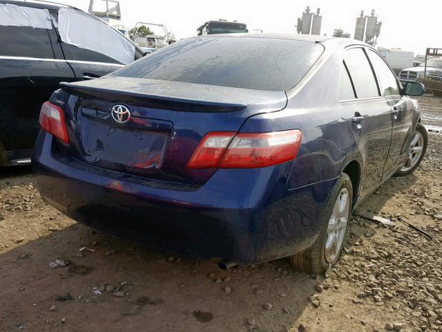 4T1BE46K08U254026 - 2008 TOYOTA CAMRY CE BLUE photo 4