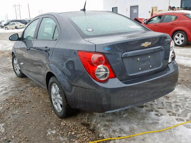 1G1JB5SH9C4210536 - 2012 CHEVROLET SONIC LS 黑色 照片 3