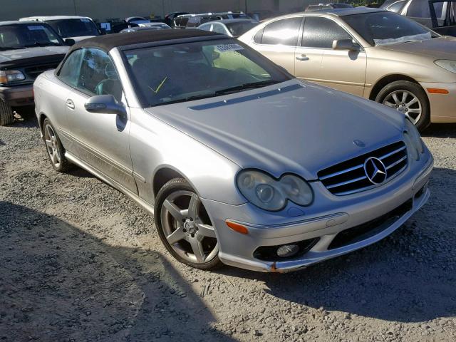 WDBTK75G65T035233 - 2005 MERCEDES-BENZ CLK 500 SILVER photo 1