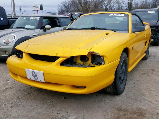 1FALP45T8RF194196 - 1994 FORD MUSTANG GT YELLOW photo 2