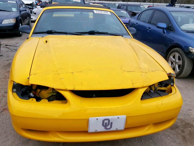 1FALP45T8RF194196 - 1994 FORD MUSTANG GT YELLOW photo 9