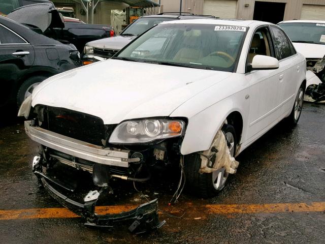 WAUDH78E67A060630 - 2007 AUDI A4 3.2 QUA WHITE photo 2