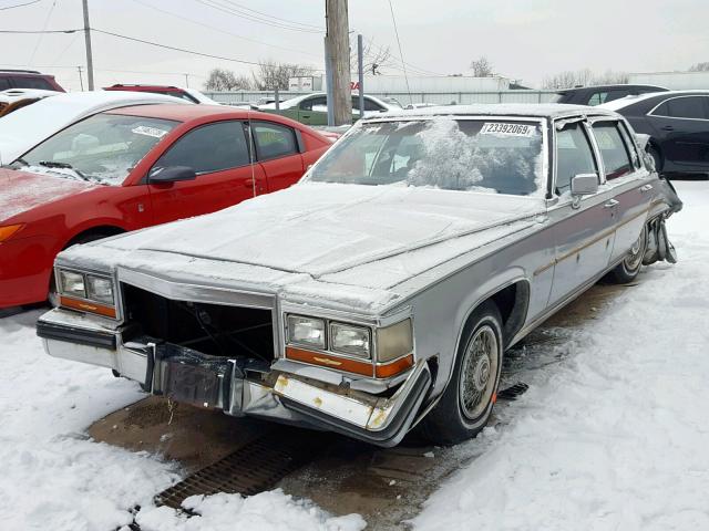 1G6DW69Y5G9738672 - 1986 CADILLAC FLEETWOOD GRAY photo 2