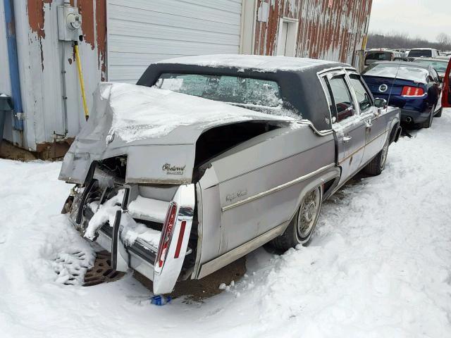 1G6DW69Y5G9738672 - 1986 CADILLAC FLEETWOOD GRAY photo 4