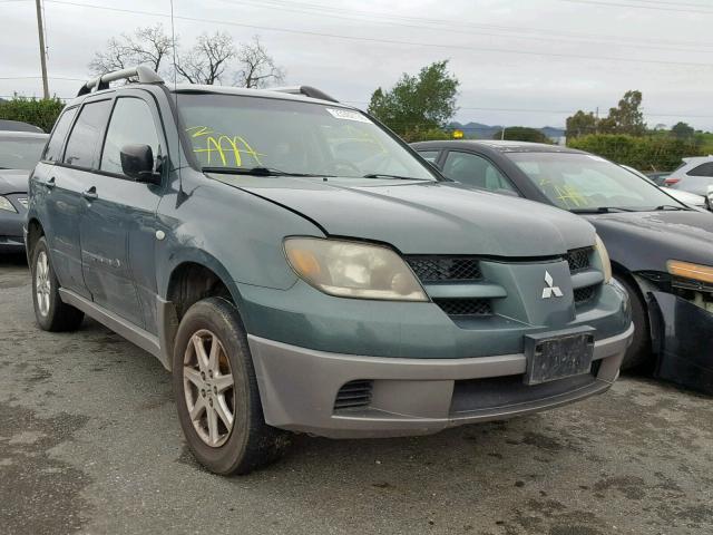 JA4LX31G43U096812 - 2003 MITSUBISHI OUTLANDER GREEN photo 1