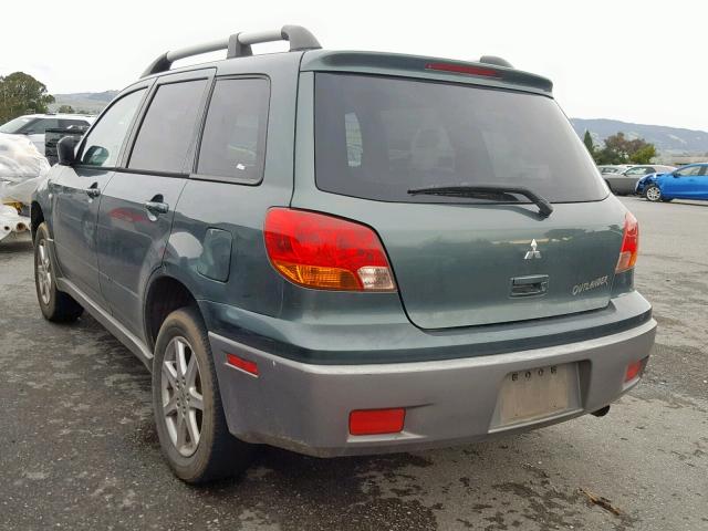 JA4LX31G43U096812 - 2003 MITSUBISHI OUTLANDER GREEN photo 3