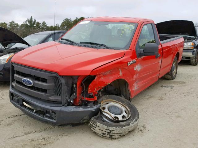 1FTMF1C85GKD40380 - 2016 FORD F150 RED photo 2