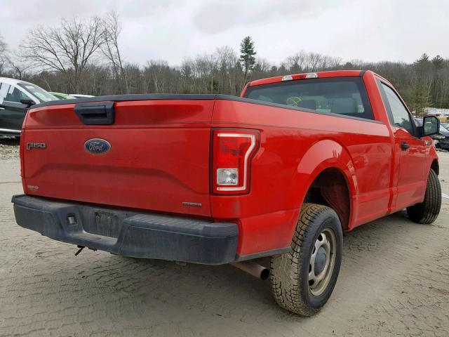 1FTMF1C85GKD40380 - 2016 FORD F150 RED photo 4