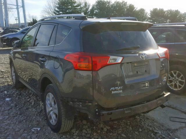 JTMBFREV2ED084354 - 2014 TOYOTA RAV4 LE GRAY photo 3