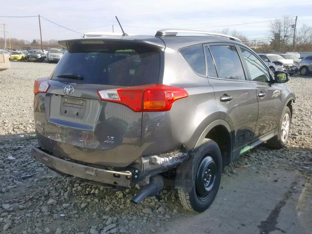 JTMBFREV2ED084354 - 2014 TOYOTA RAV4 LE GRAY photo 4