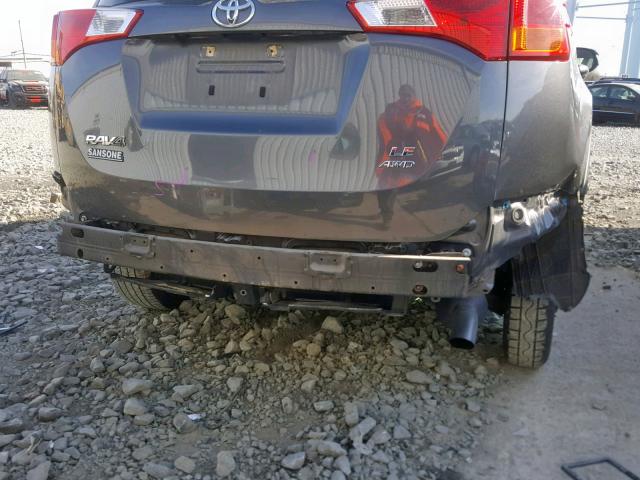 JTMBFREV2ED084354 - 2014 TOYOTA RAV4 LE GRAY photo 9