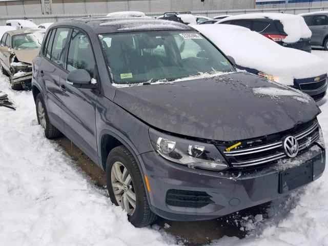 WVGAV3AX3EW599141 - 2014 VOLKSWAGEN TIGUAN S GRAY photo 1