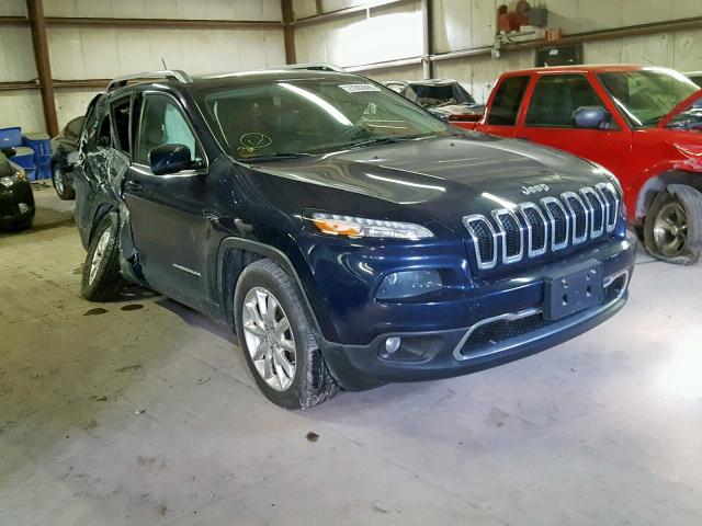 1C4PJMDS7EW277098 - 2014 JEEP CHEROKEE L BLUE photo 1