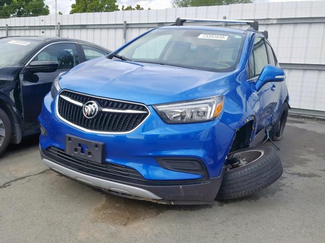 KL4CJASB2JB602493 - 2018 BUICK ENCORE PRE BLUE photo 2