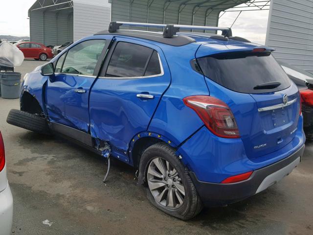 KL4CJASB2JB602493 - 2018 BUICK ENCORE PRE BLUE photo 3