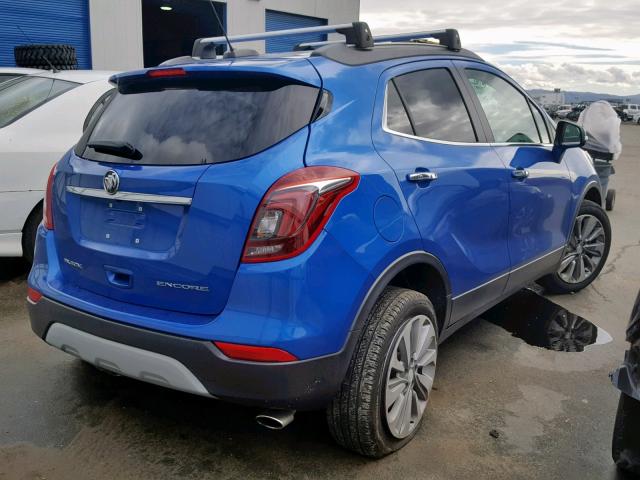 KL4CJASB2JB602493 - 2018 BUICK ENCORE PRE BLUE photo 4