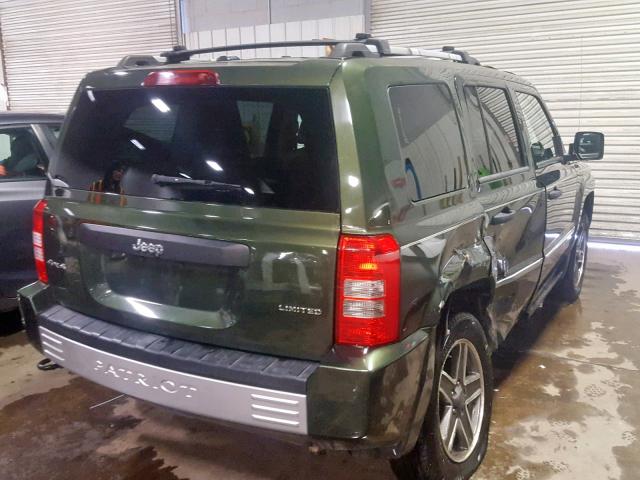 1J8FF48B39D134912 - 2009 JEEP PATRIOT LI GREEN photo 4