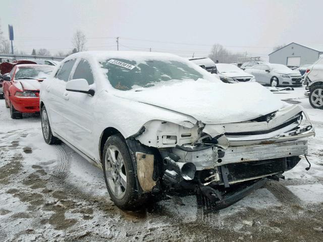 1G1ZH57B694159348 - 2009 CHEVROLET MALIBU 1LT WHITE photo 1