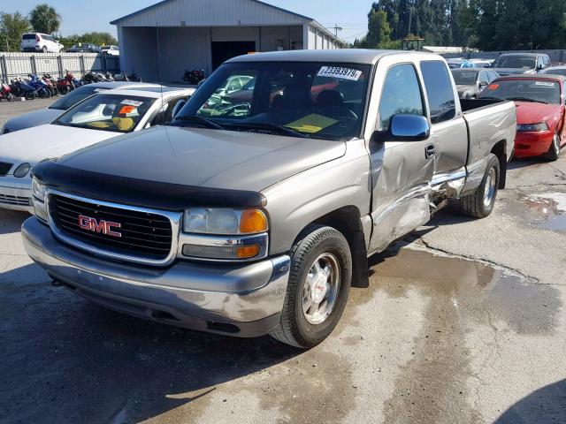 1GTEC19T5XZ529529 - 1999 GMC NEW SIERRA BEIGE photo 2