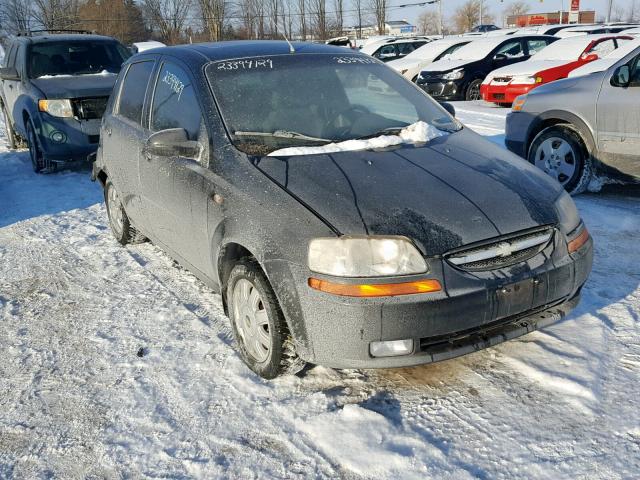 KL1TJ62624B265244 - 2004 CHEVROLET AVEO LS BLACK photo 1