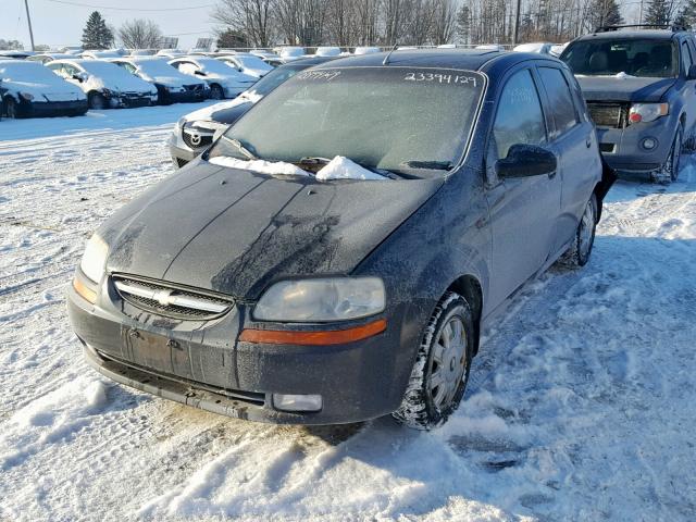 KL1TJ62624B265244 - 2004 CHEVROLET AVEO LS BLACK photo 2