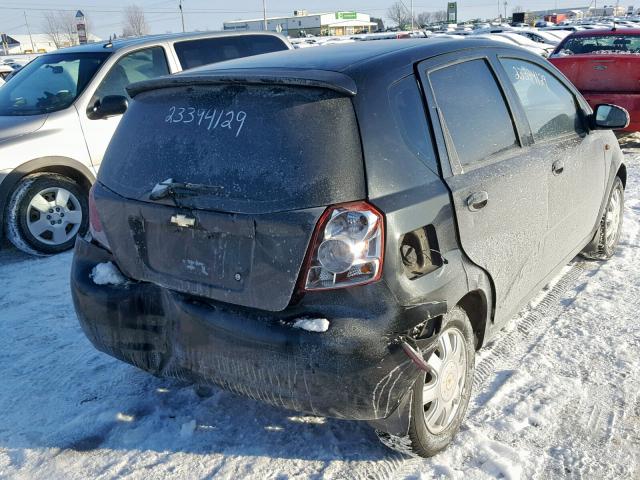 KL1TJ62624B265244 - 2004 CHEVROLET AVEO LS BLACK photo 4