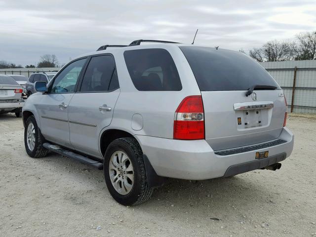 2HNYD18613H511166 - 2003 ACURA MDX TOURIN SILVER photo 3