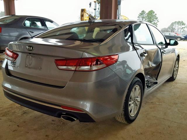 5XXGT4L37GG031421 - 2016 KIA OPTIMA LX GRAY photo 4