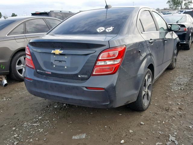 1G1JF5SB5H4147233 - 2017 CHEVROLET SONIC PREM GRAY photo 4