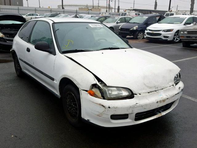 2HGEH2462PH521320 - 1993 HONDA CIVIC DX WHITE photo 1