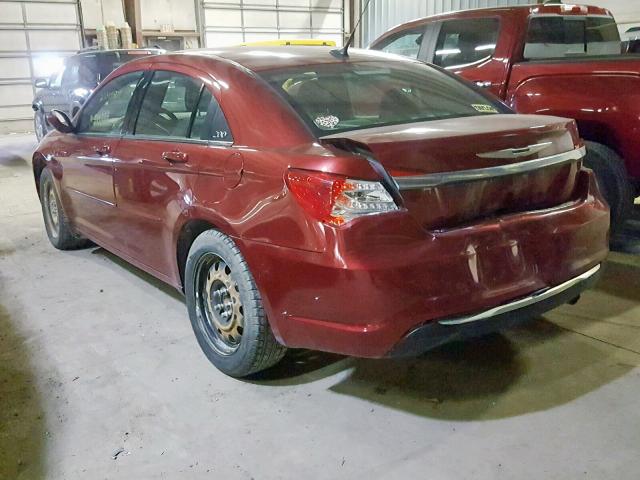 1C3BC4FB2BN550679 - 2011 CHRYSLER 200 LX RED photo 3