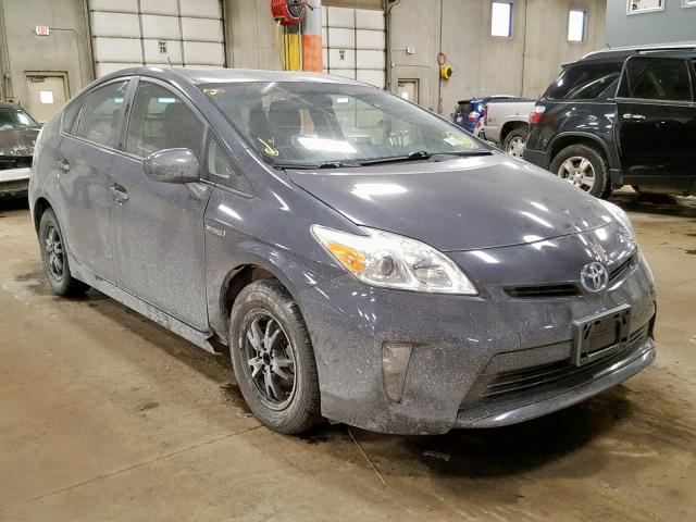 JTDKN3DU0C5489354 - 2012 TOYOTA PRIUS Графитовый фото 1
