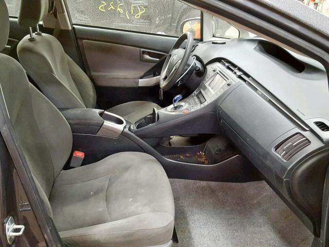 JTDKN3DU0C5489354 - 2012 TOYOTA PRIUS Графитовый фото 5
