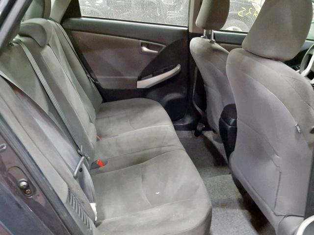 JTDKN3DU0C5489354 - 2012 TOYOTA PRIUS Графитовый фото 6