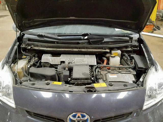 JTDKN3DU0C5489354 - 2012 TOYOTA PRIUS Графитовый фото 7