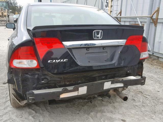 2HGFA1F00BH004442 - 2011 HONDA CIVIC EXL BLACK photo 9