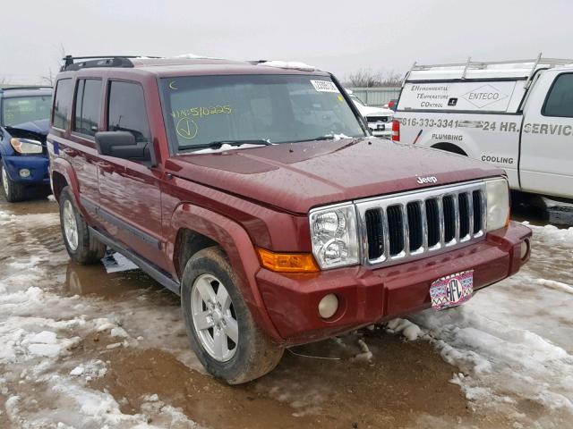 1J8HG48K17C510225 - 2007 JEEP COMMANDER Tünd qırmızı foto 1