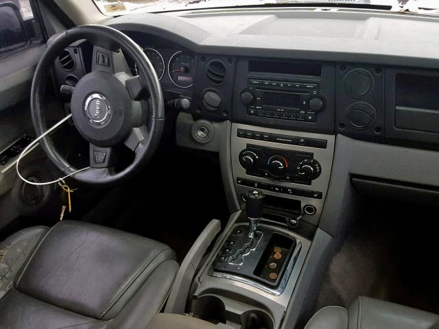 1J8HG48K17C510225 - 2007 JEEP COMMANDER Tünd qırmızı foto 9