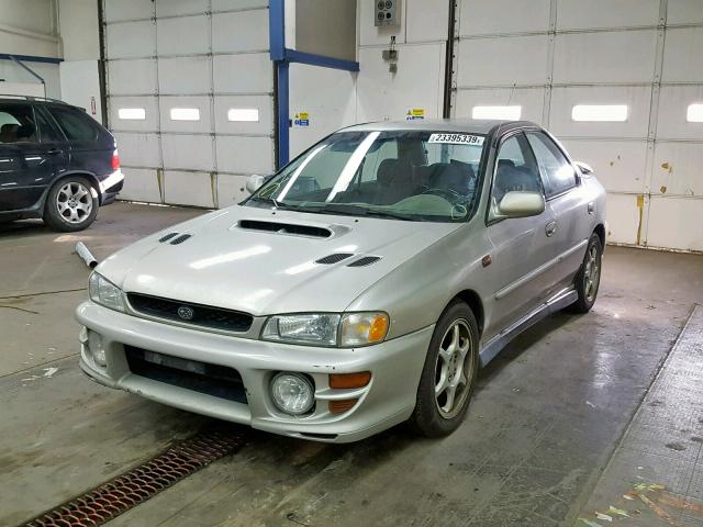 JF1GC675XYH502107 - 2000 SUBARU IMPREZA RS SILVER photo 2