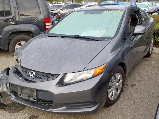 2HGFG3B52CH562340 - 2012 HONDA CIVIC LX GRAY photo 2