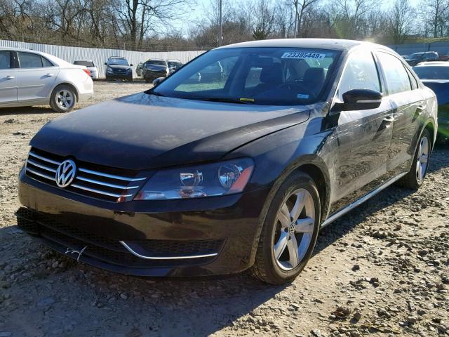 1VWBP7A38DC090103 - 2013 VOLKSWAGEN PASSAT SE BLACK photo 2