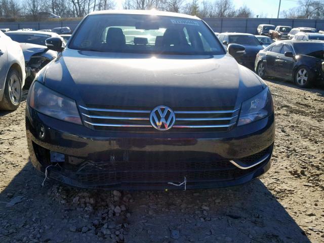 1VWBP7A38DC090103 - 2013 VOLKSWAGEN PASSAT SE BLACK photo 9