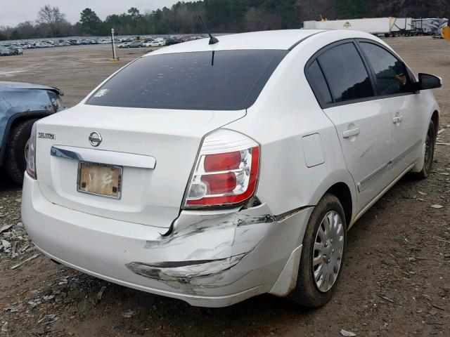 3N1AB6AP7AL705916 - 2010 NISSAN SENTRA 2.0 WHITE photo 4