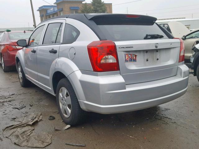 1B3HB28B67D105077 - 2007 DODGE CALIBER GRAY photo 3