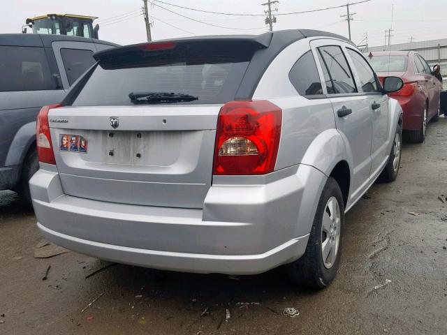 1B3HB28B67D105077 - 2007 DODGE CALIBER GRAY photo 4