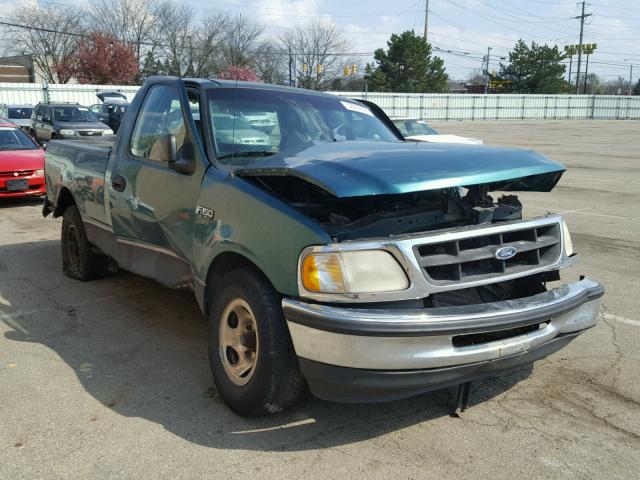 2FTDX1721VCA50318 - 1997 FORD F150 GREEN photo 1