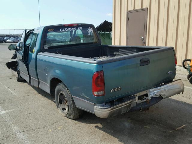 2FTDX1721VCA50318 - 1997 FORD F150 GREEN photo 3