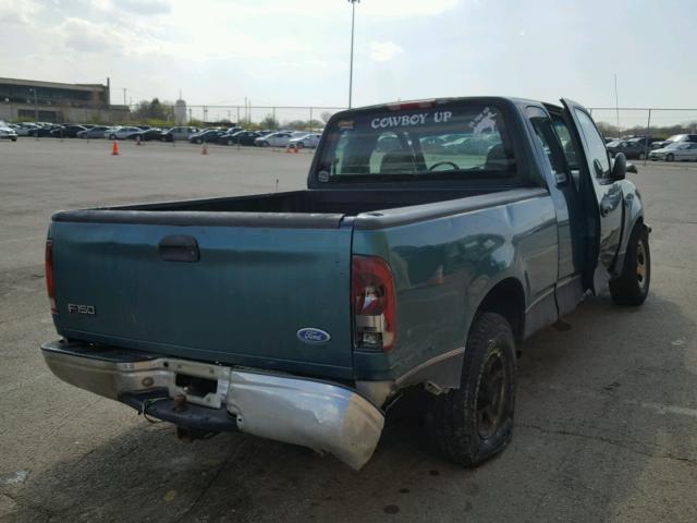 2FTDX1721VCA50318 - 1997 FORD F150 GREEN photo 4