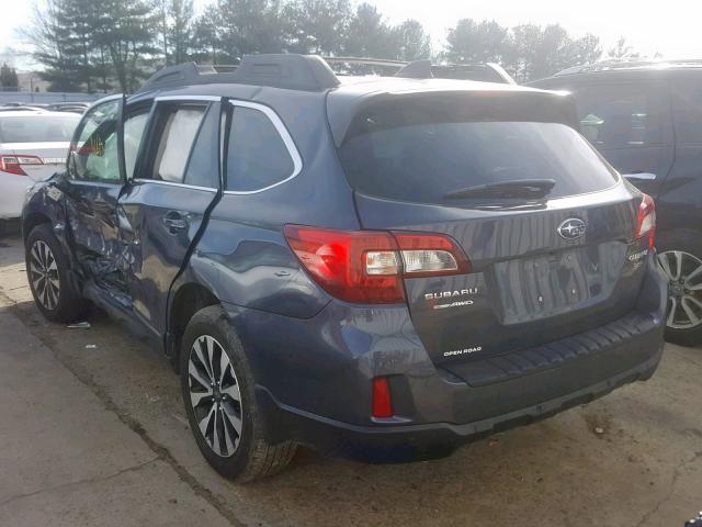 4S4BSENC5H3390280 - 2017 SUBARU OUTBACK 3. BLUE photo 3